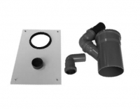 AIR Anschluss-Set für 100 mm Abwasserschlauch mit Abdeckplatte